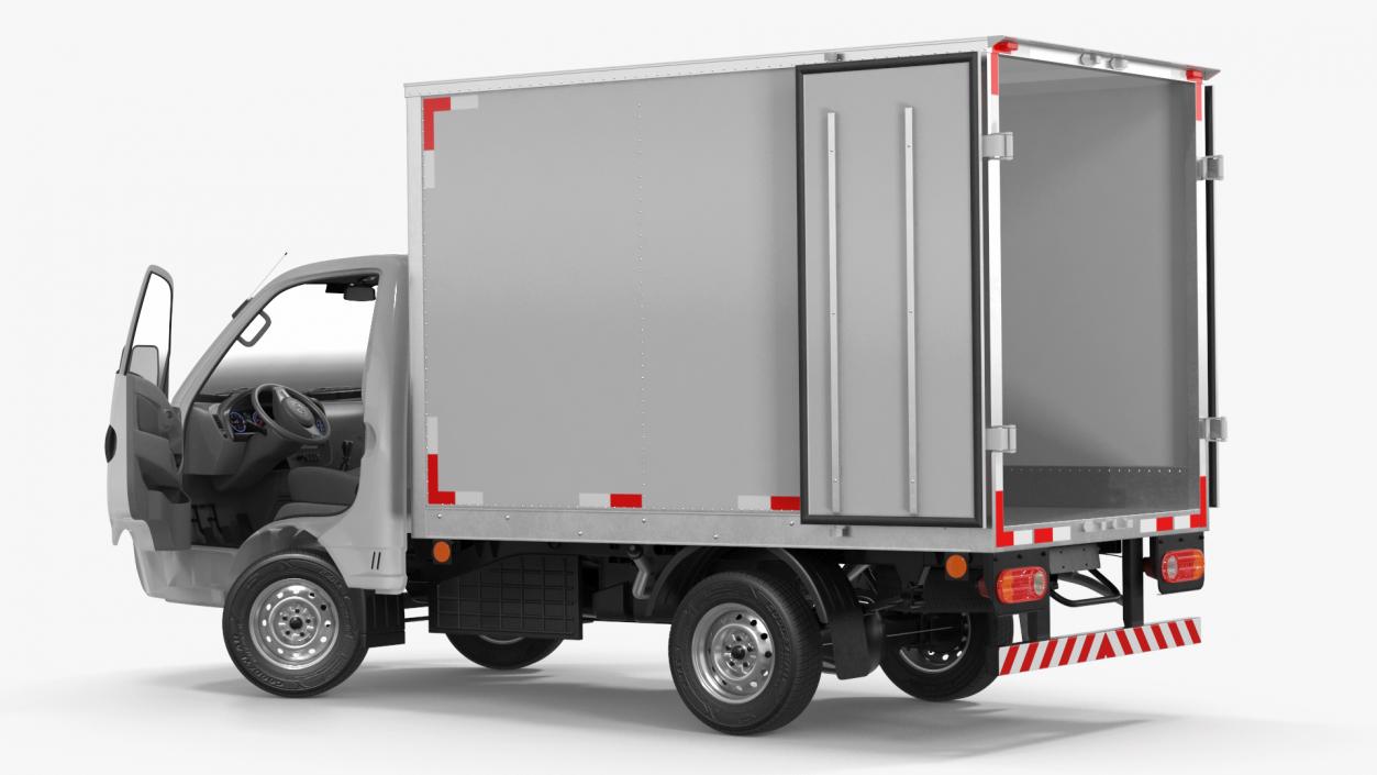 3D Mini Truck Hyundai HR 2023 Refrigerator Rigged