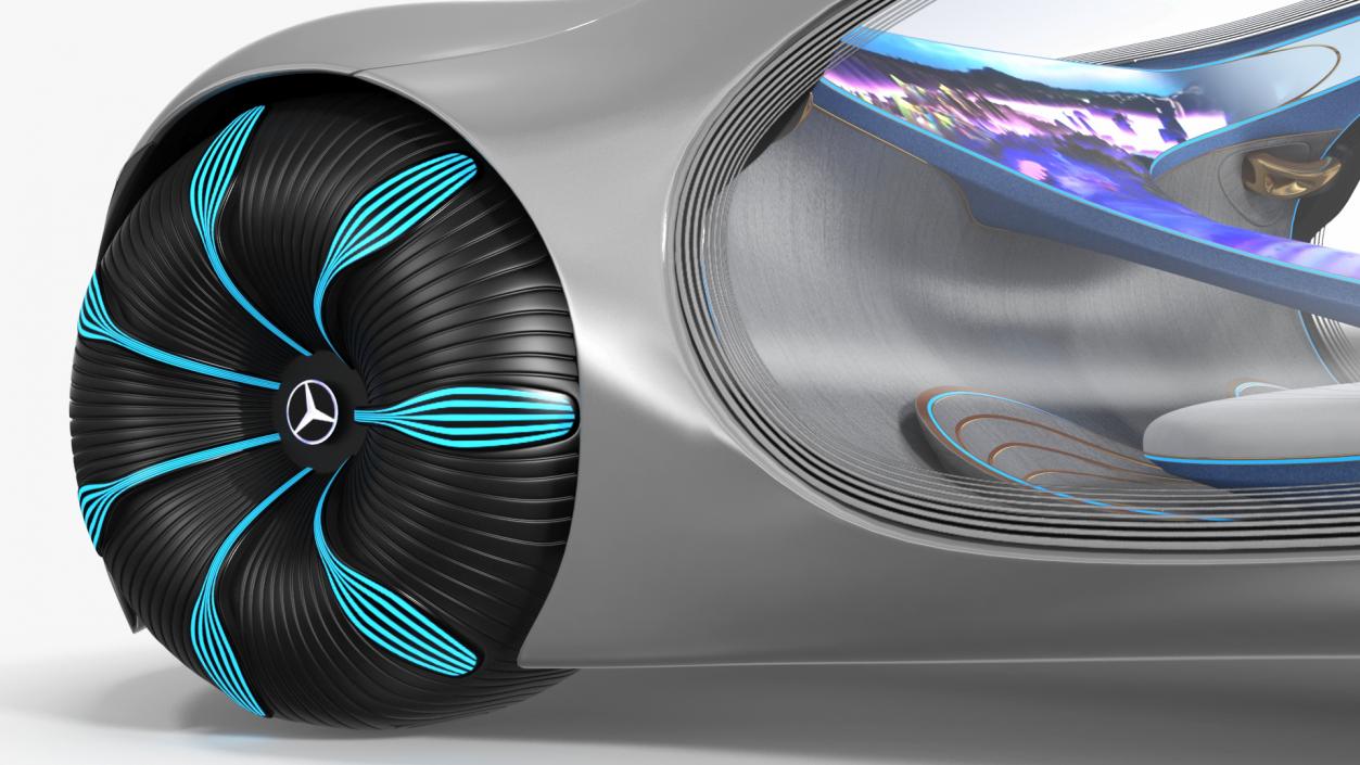 Mercedes Vision AVTR Light ON 3D model