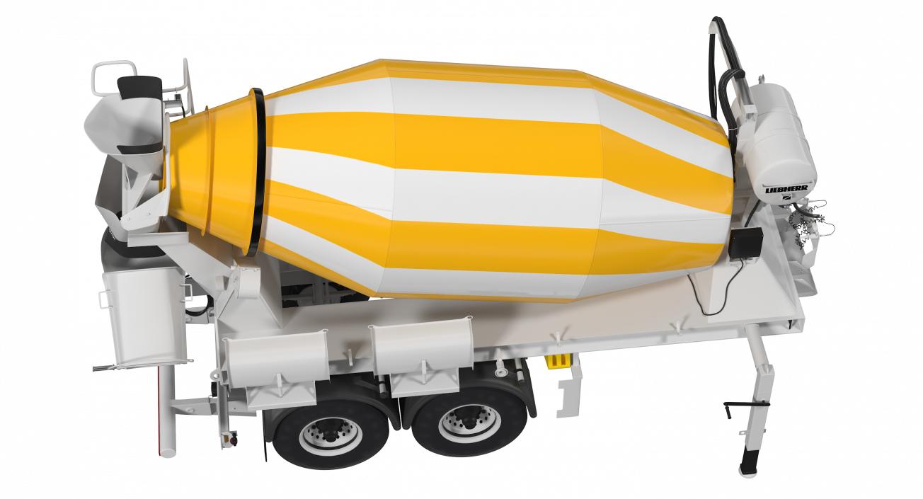 3D model Semi Trailer Mixer Liebherr HTM 904