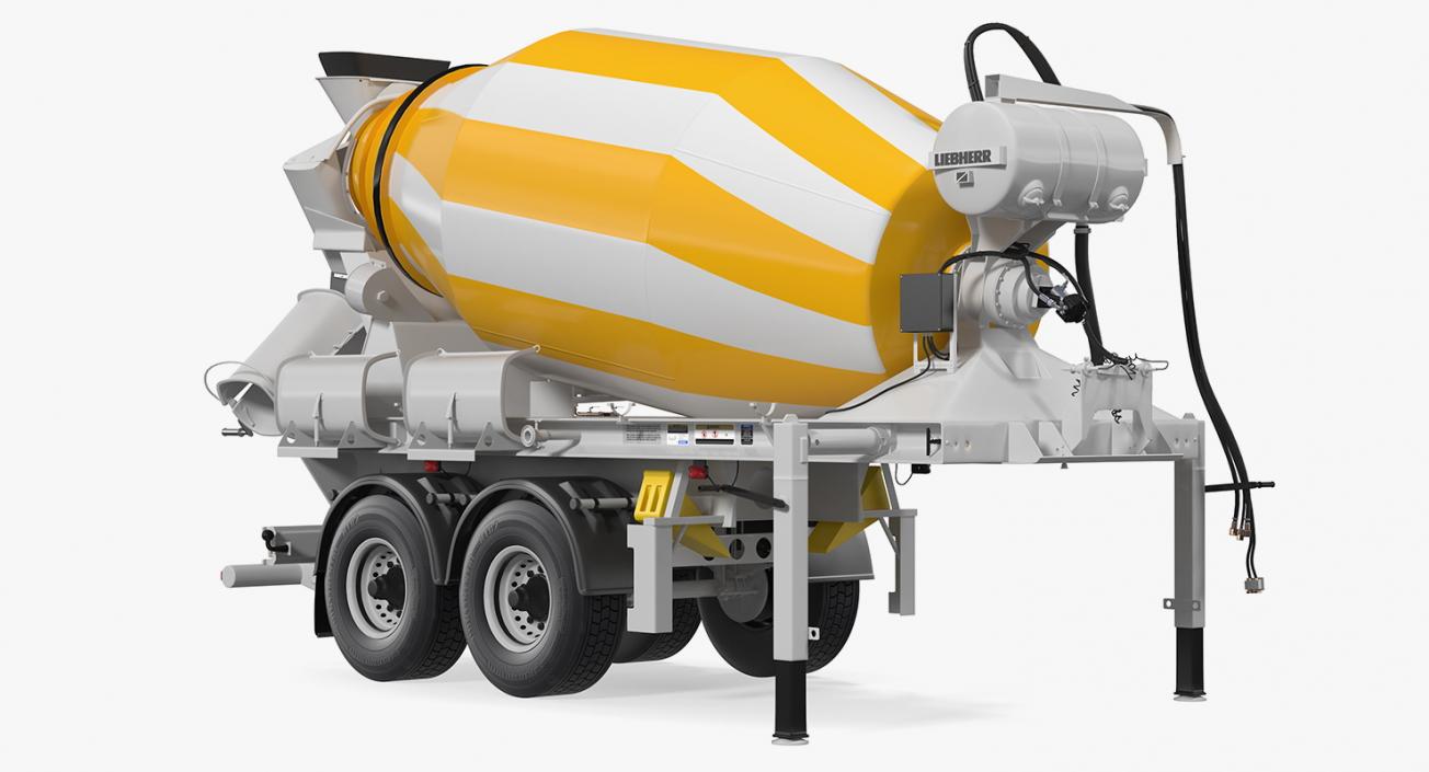 3D model Semi Trailer Mixer Liebherr HTM 904