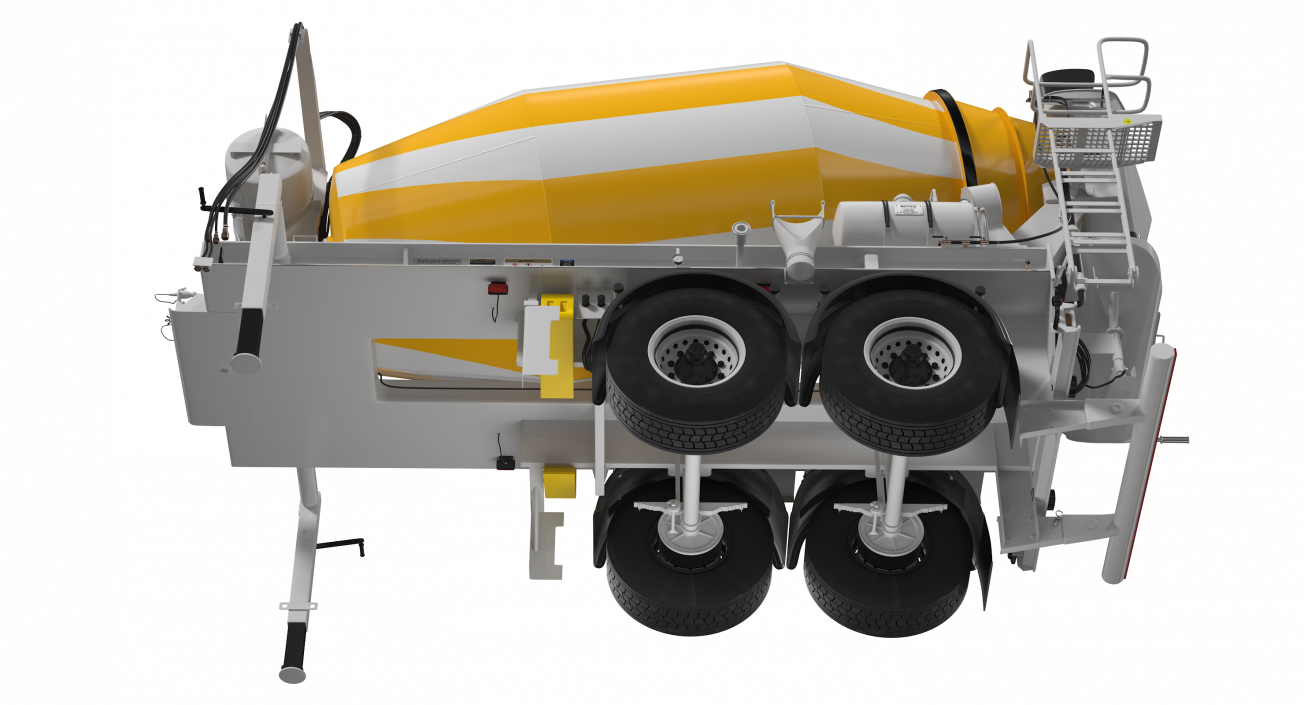 3D model Semi Trailer Mixer Liebherr HTM 904