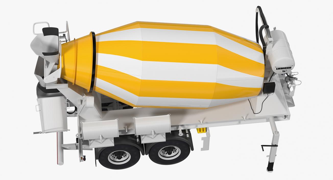 3D model Semi Trailer Mixer Liebherr HTM 904