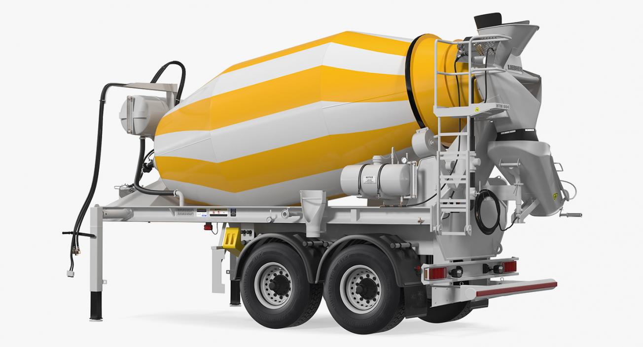 3D model Semi Trailer Mixer Liebherr HTM 904