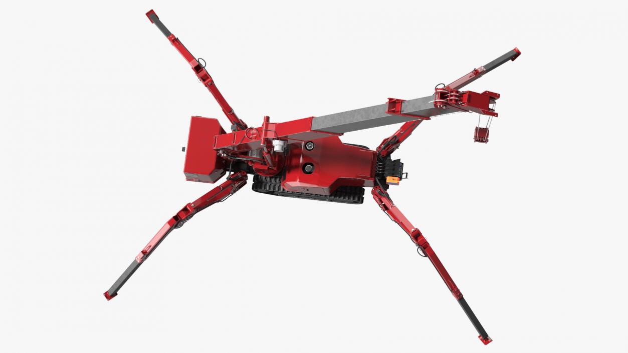 3D model Spider Mini Crane Unfolded Position