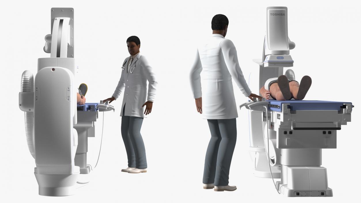 3D C Arm System with Patient and Doctor