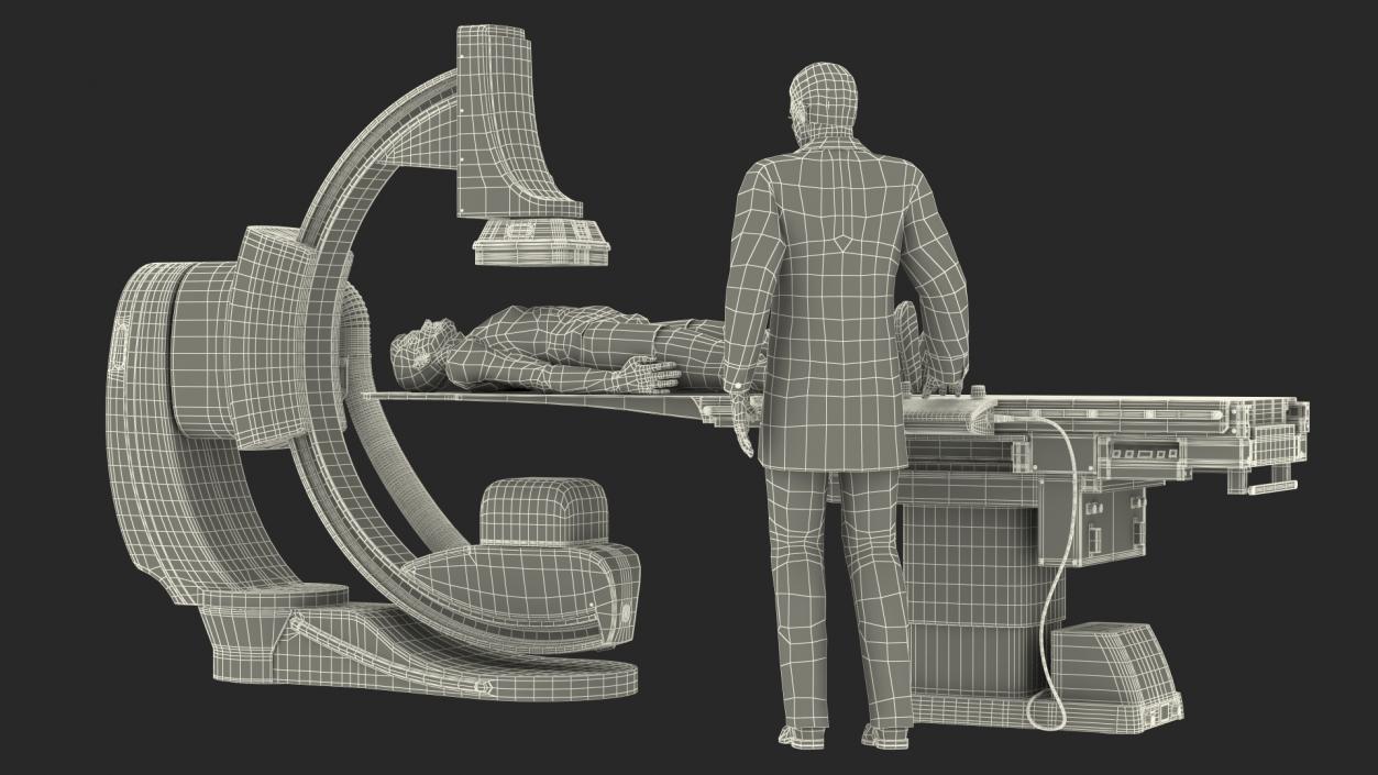 3D C Arm System with Patient and Doctor