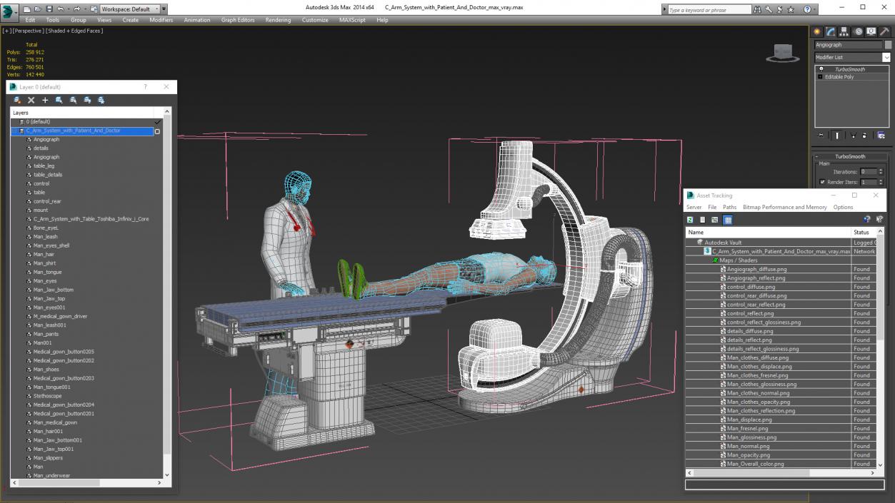 3D C Arm System with Patient and Doctor