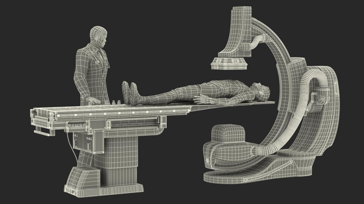 3D C Arm System with Patient and Doctor