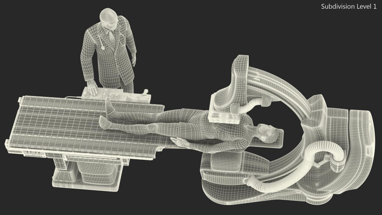 3D C Arm System with Patient and Doctor