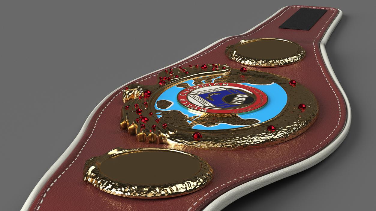 3D Boxing WBO Title Belt