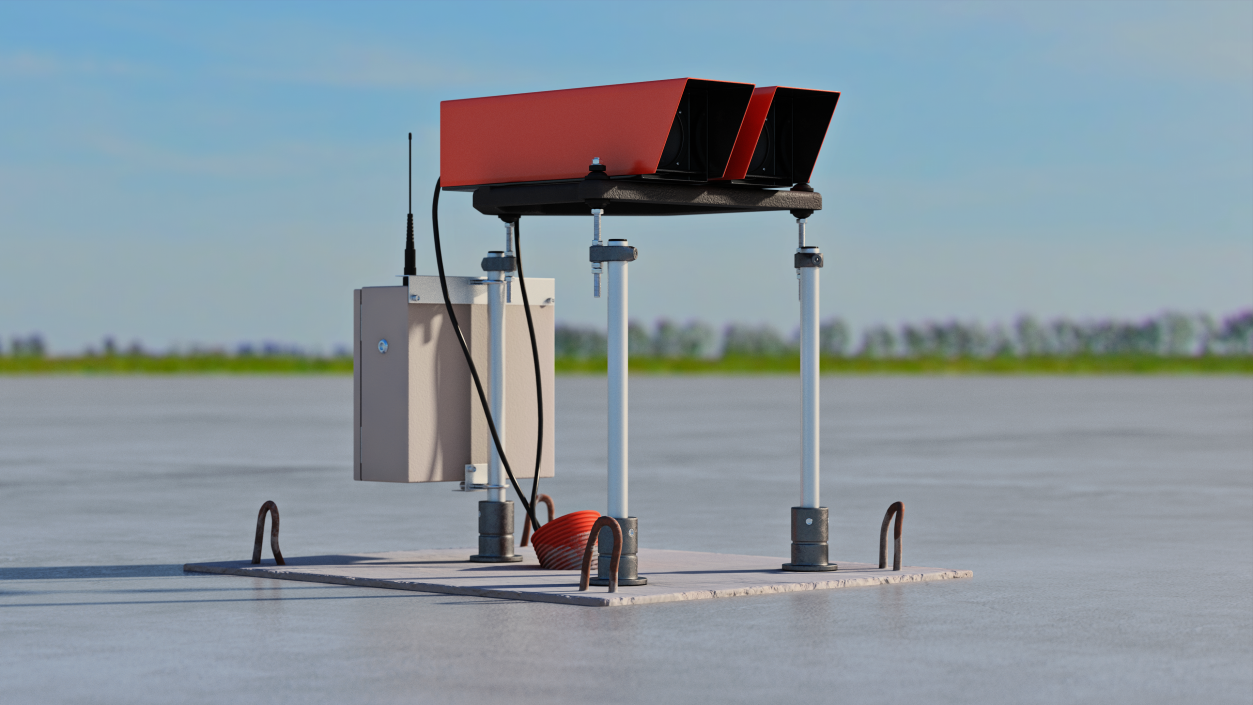 Airfield Runway Lighting 3D model