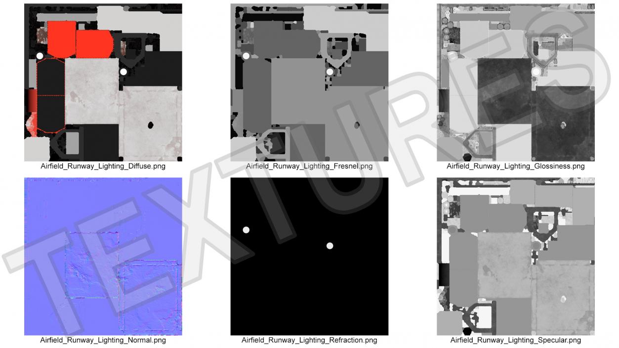 Airfield Runway Lighting 3D model