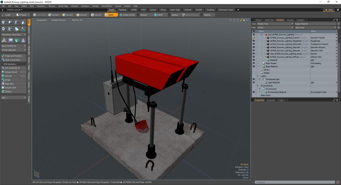 Airfield Runway Lighting 3D model