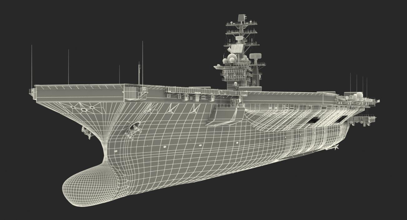 3D model USS Dwight D Eisenhower CVN 69