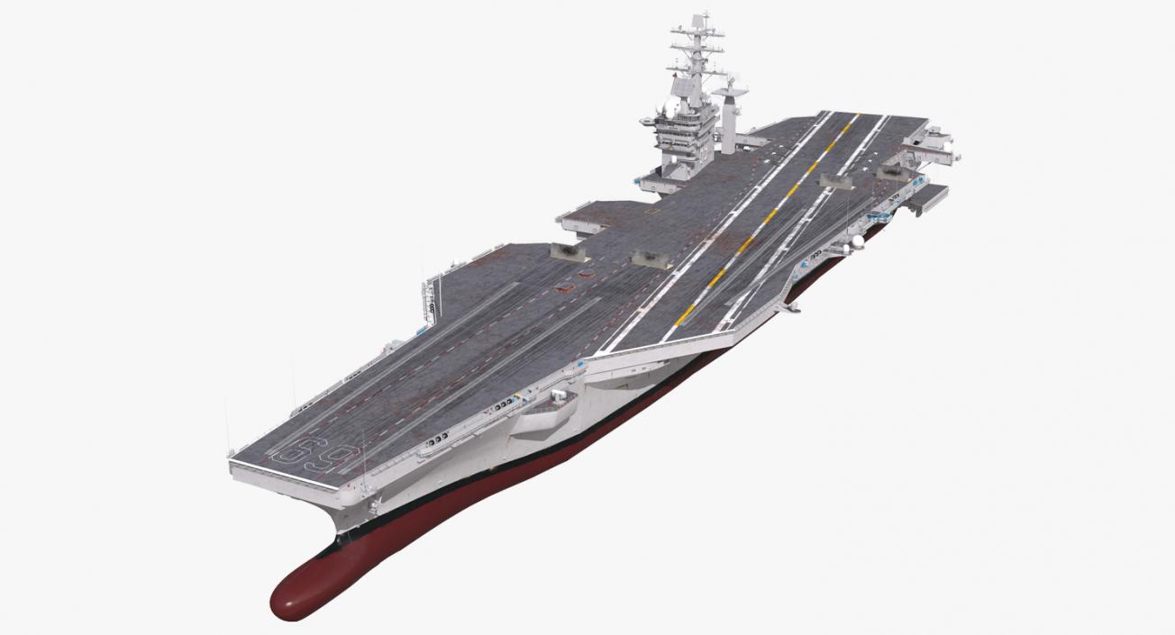 3D model USS Dwight D Eisenhower CVN 69