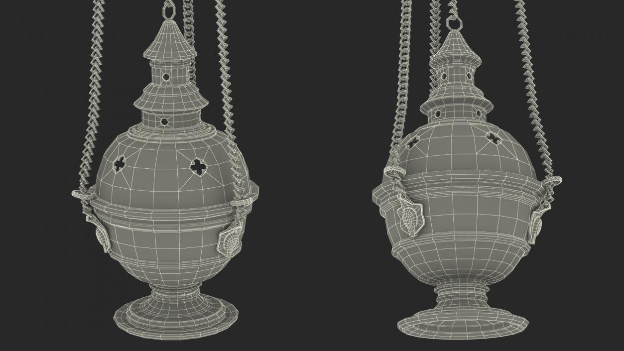 3D model Church Censer Silver