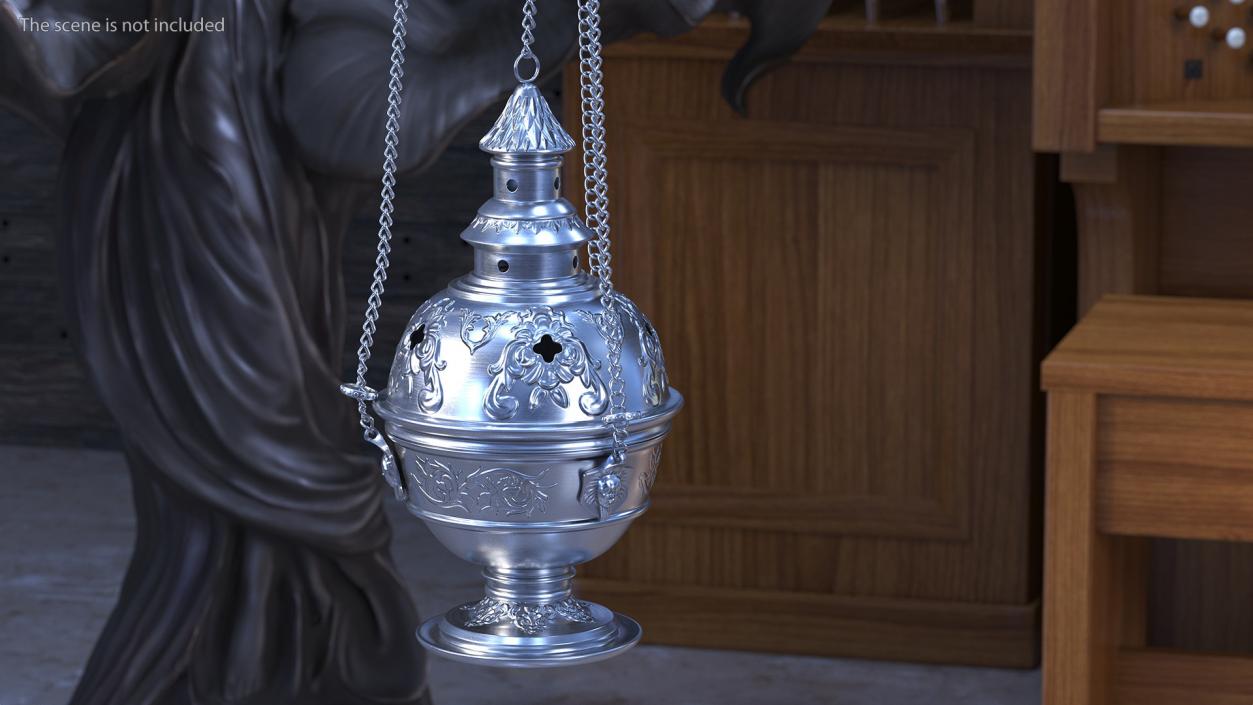 3D model Church Censer Silver