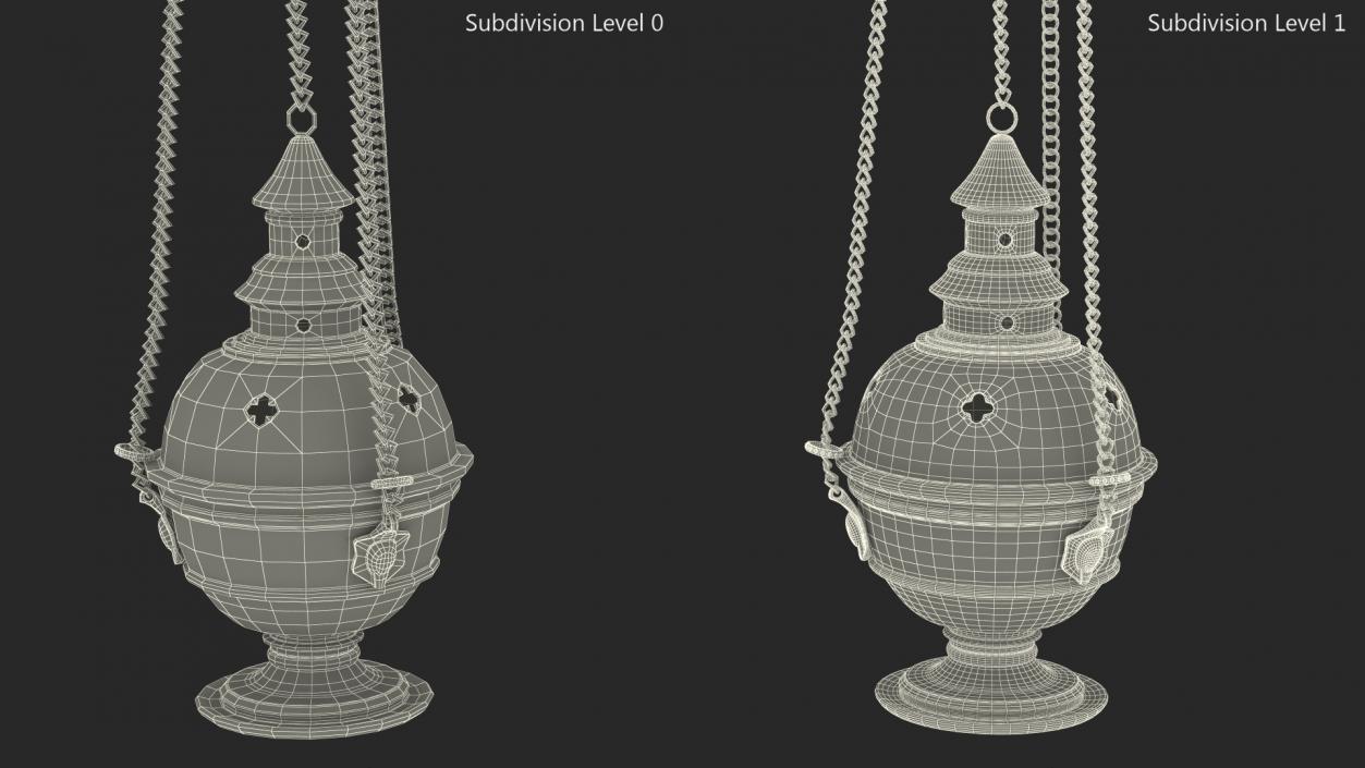 3D model Church Censer Silver