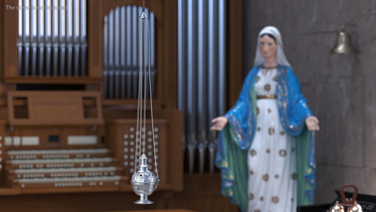 3D model Church Censer Silver