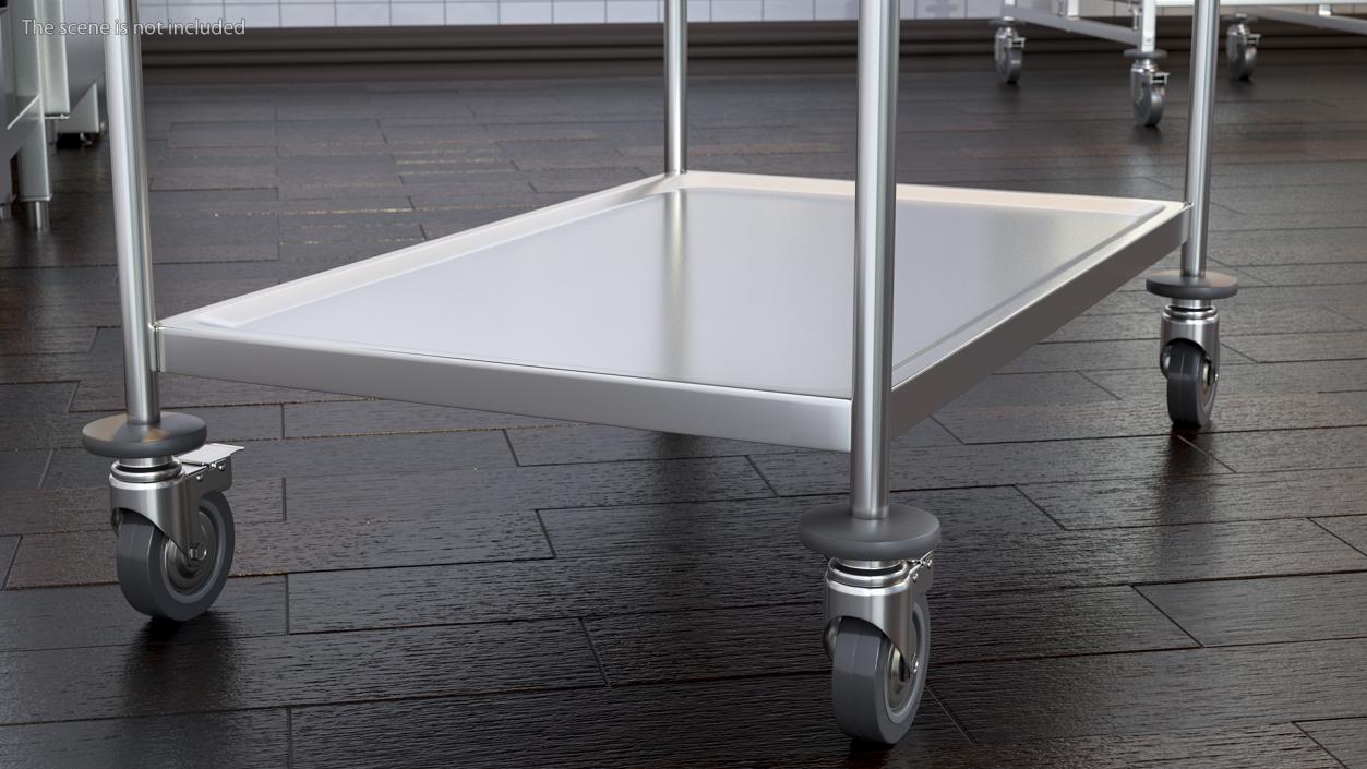 3D model Serving Trolley with Tray