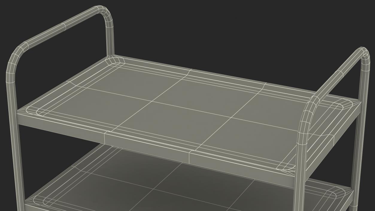 3D model Serving Trolley with Tray