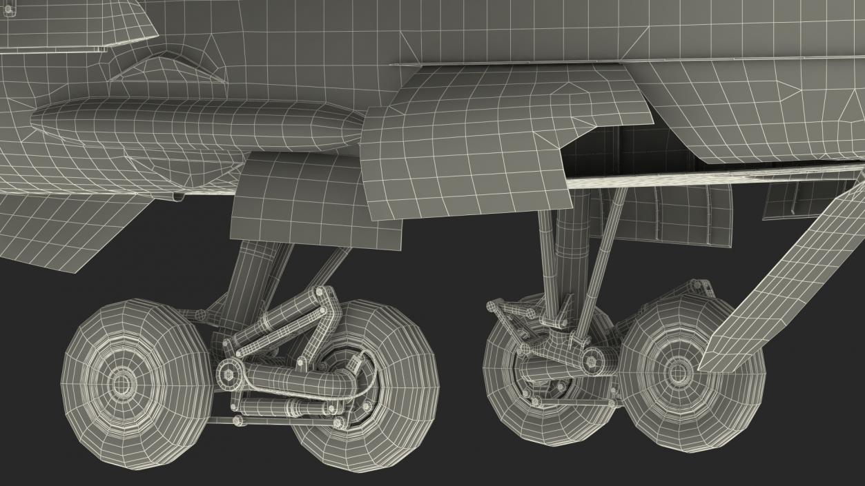 Mikoyan MiG-31 Supersonic Interceptor Aircraft Rigged for Cinema 4D 3D