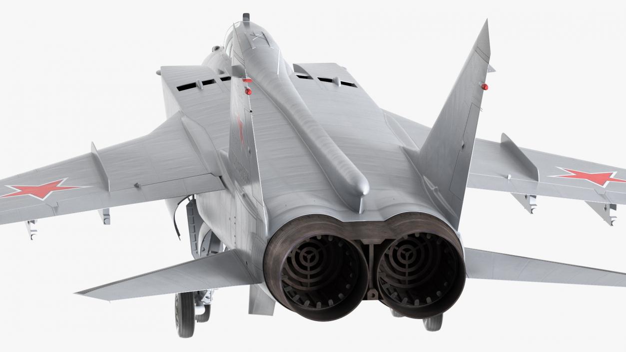 Mikoyan MiG-31 Supersonic Interceptor Aircraft Rigged for Cinema 4D 3D