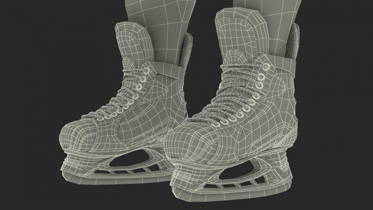 Hockey Player Green 3D model