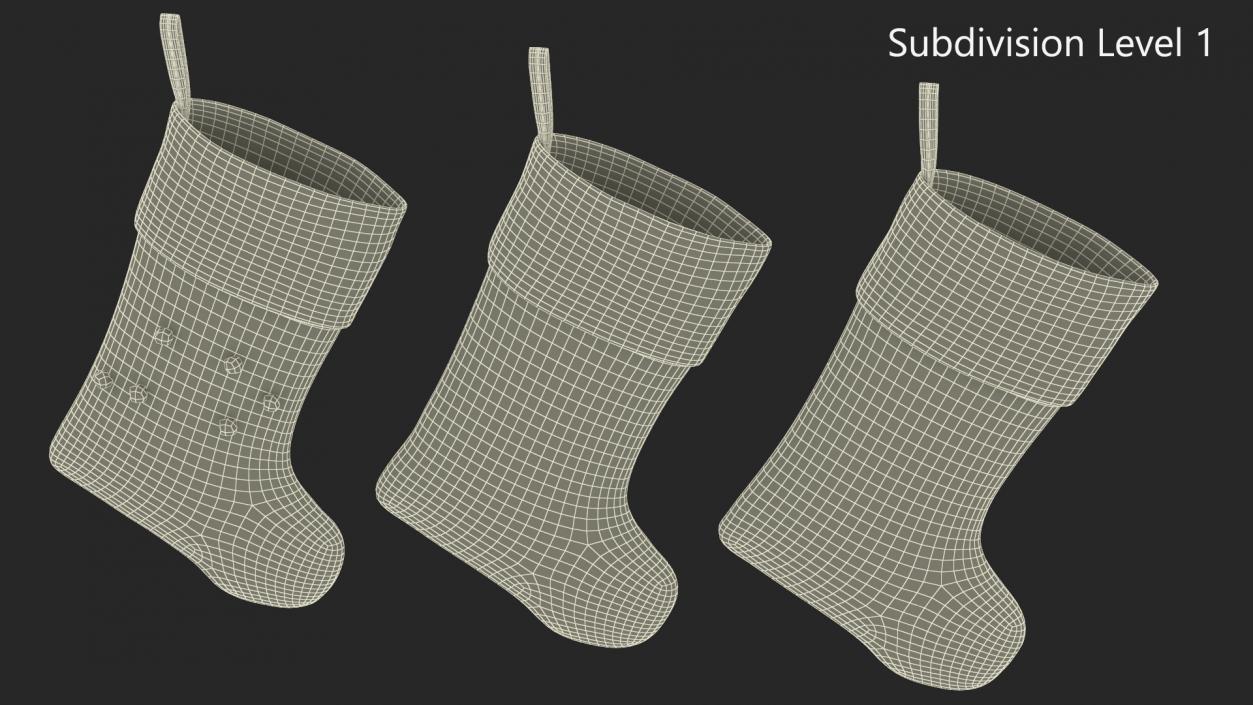 3D model Christmas Stockings Decoration