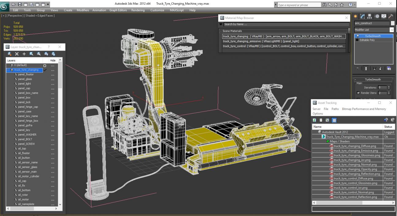 Truck Tyre Changing Machine 3D