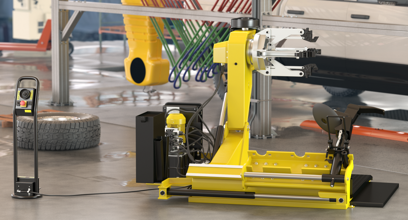 Truck Tyre Changing Machine 3D