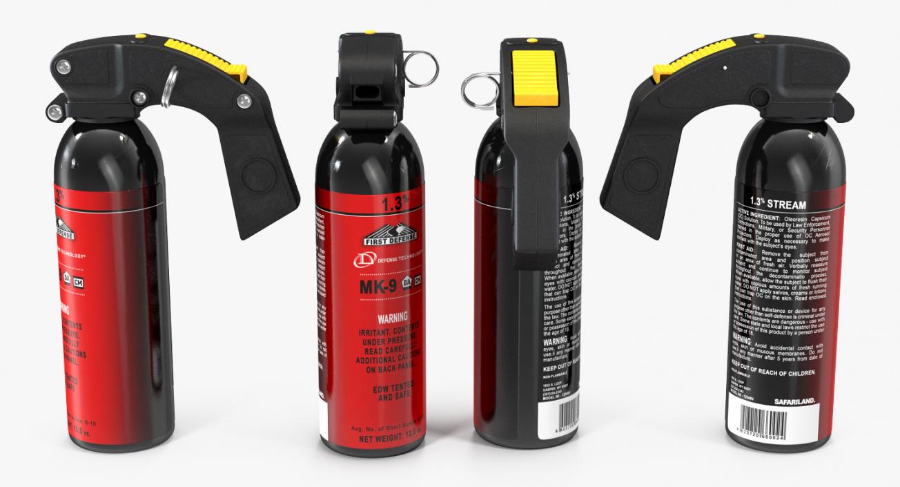 Police Pepper Spray 3D model