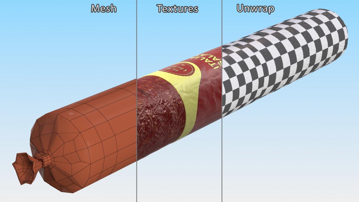 3D model Italian Salami Stick