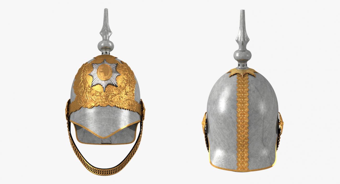 3D British Life Guard Cavalry Helmet model