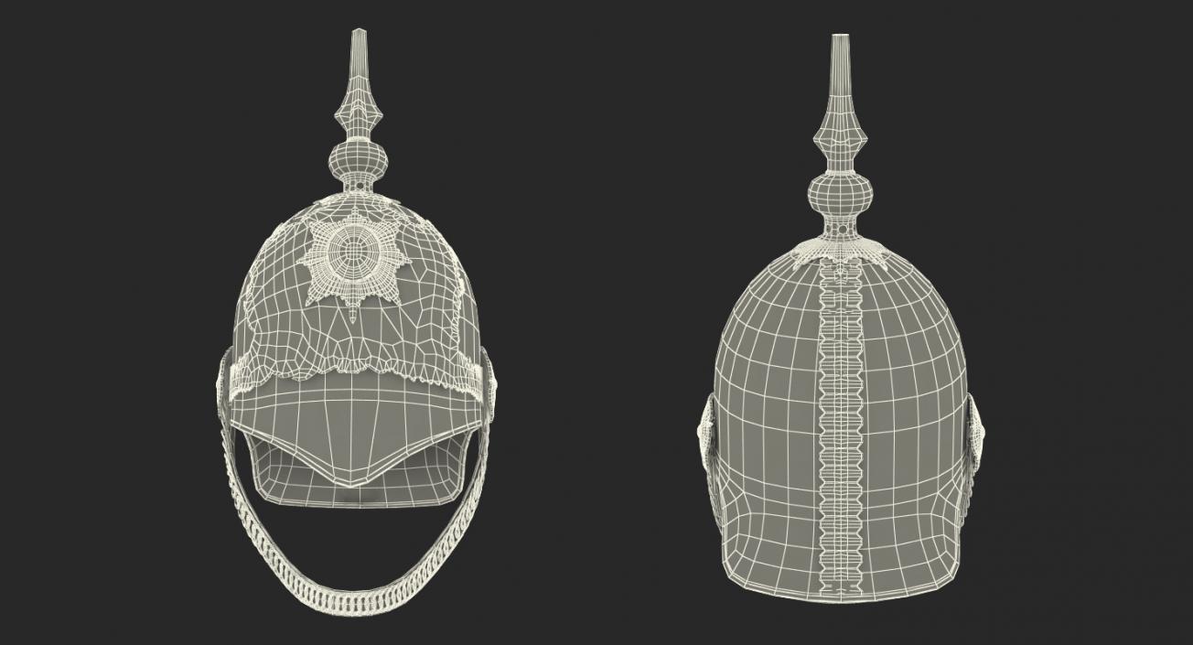 3D British Life Guard Cavalry Helmet model