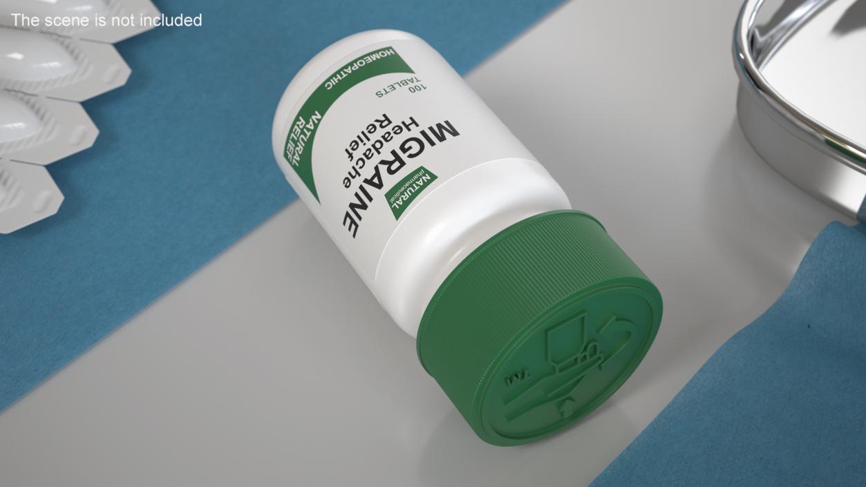 Migraine Relief Jar 3D model