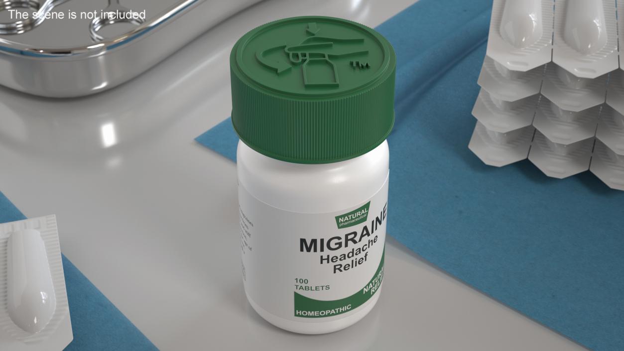 Migraine Relief Jar 3D model