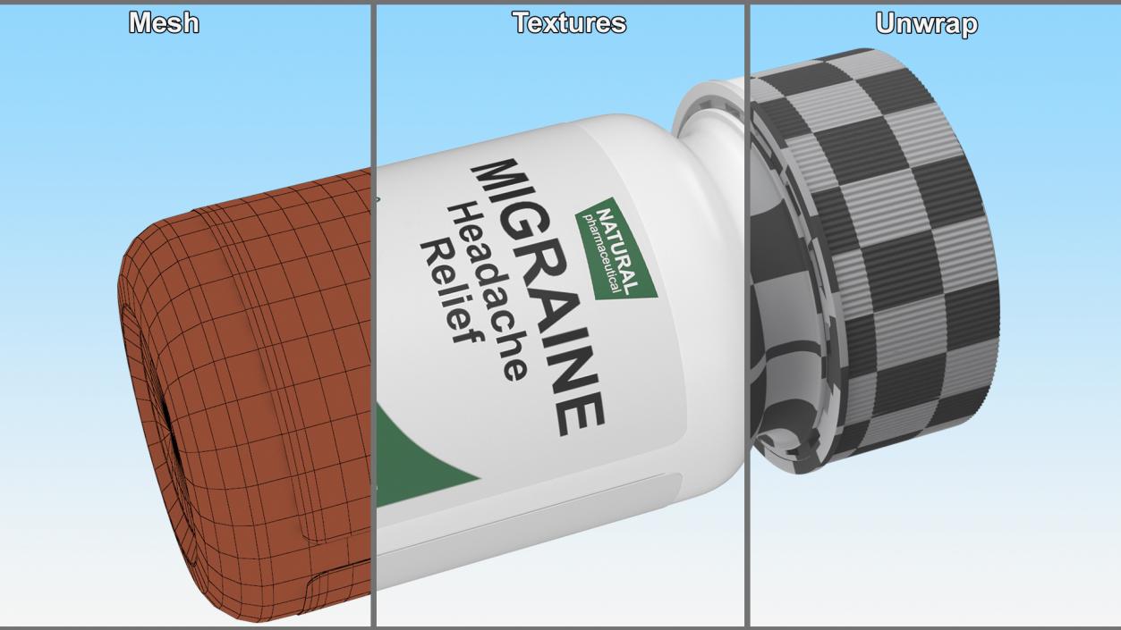 Migraine Relief Jar 3D model