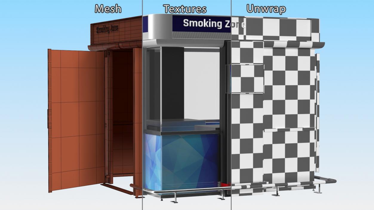 3D model Airport Smoking Zone