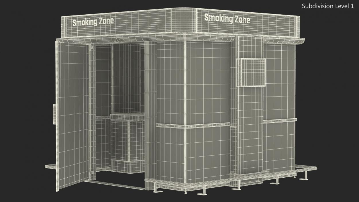 3D model Airport Smoking Zone