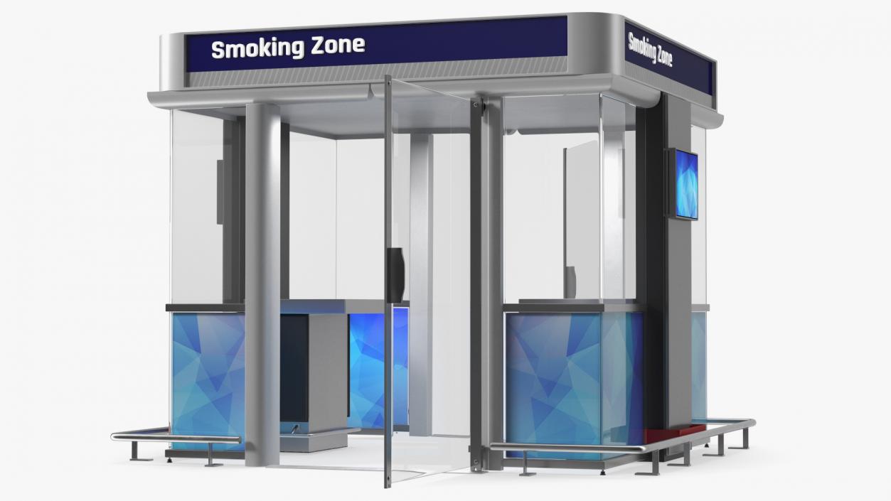 3D model Airport Smoking Zone