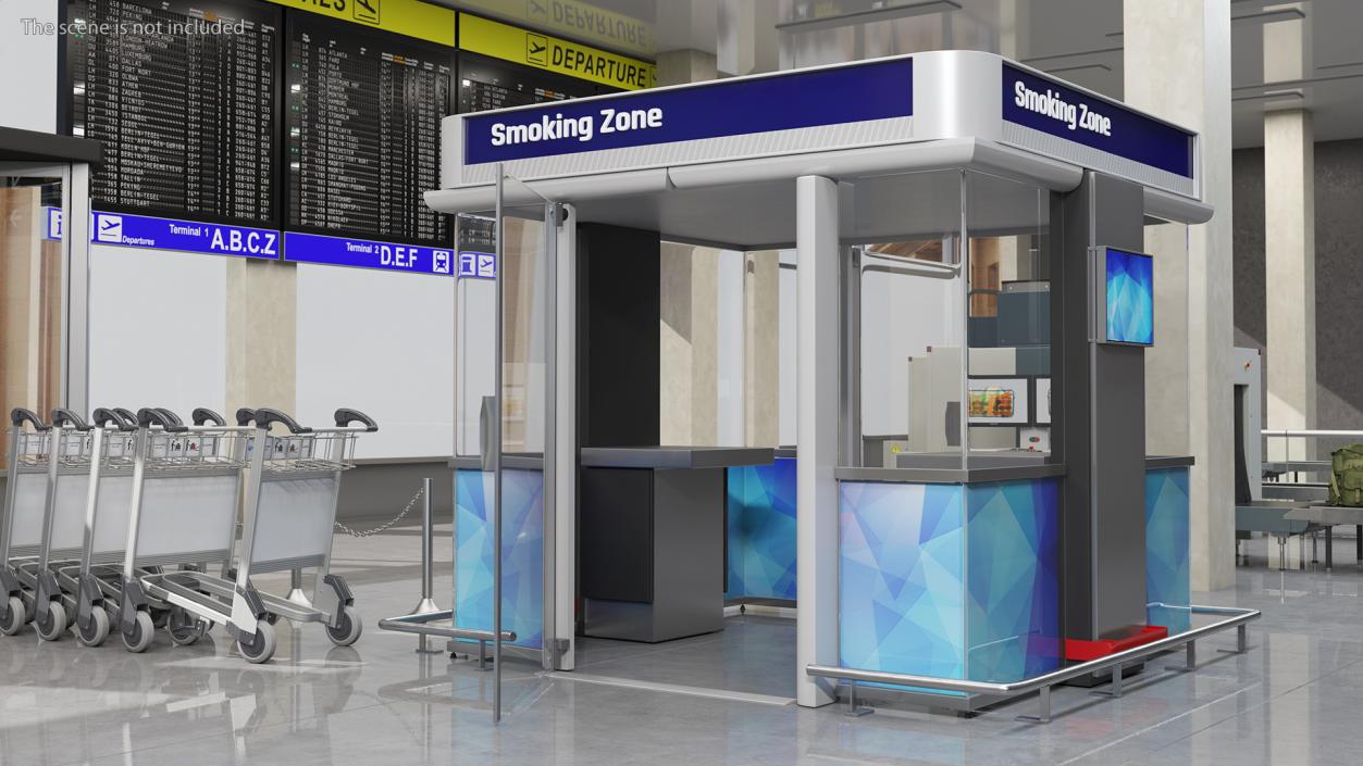 3D model Airport Smoking Zone