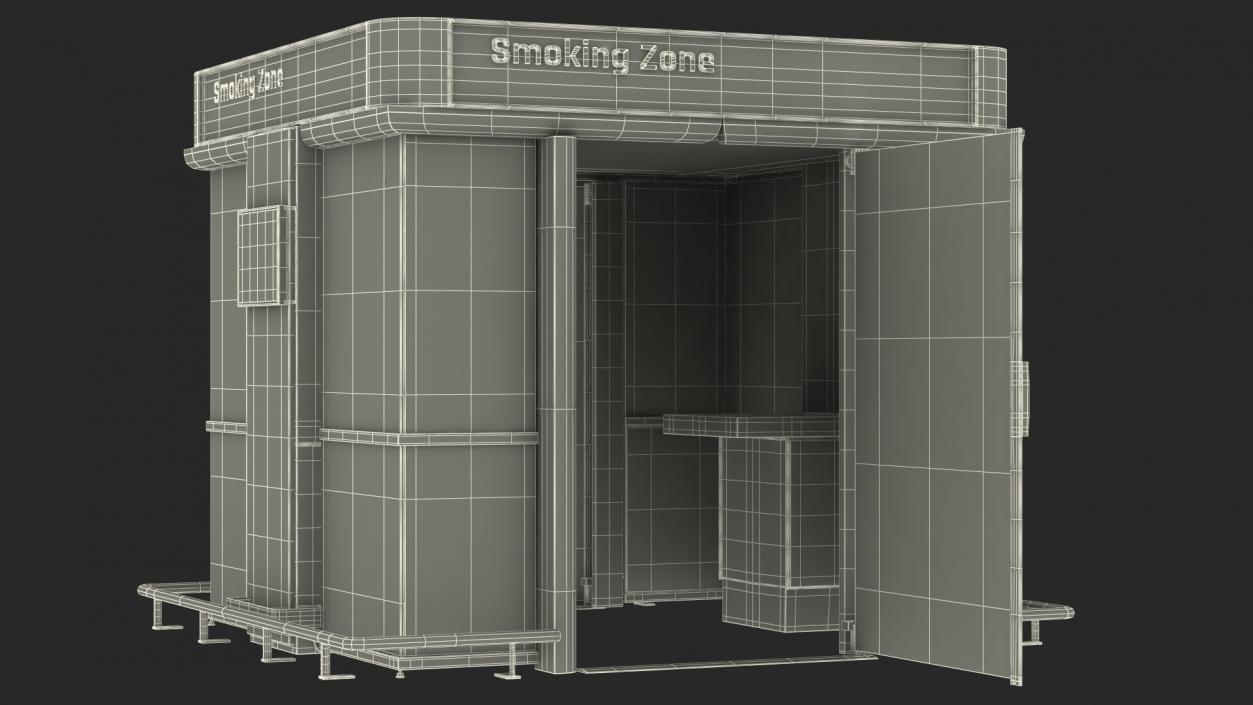 3D model Airport Smoking Zone