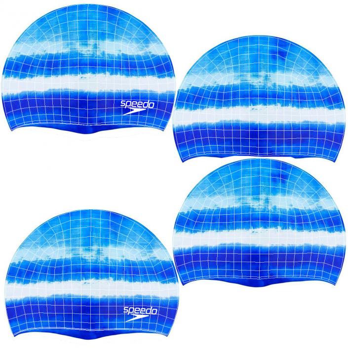 Speedo Waterproof Bathing Cap Blue 3D model