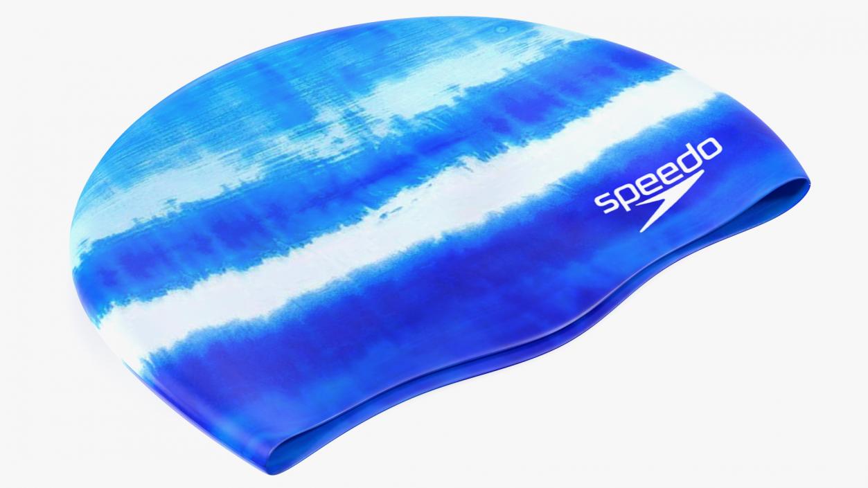 Speedo Waterproof Bathing Cap Blue 3D model