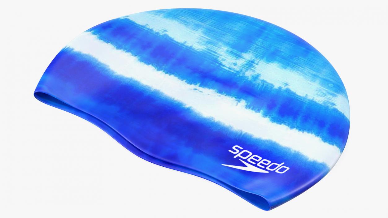 Speedo Waterproof Bathing Cap Blue 3D model