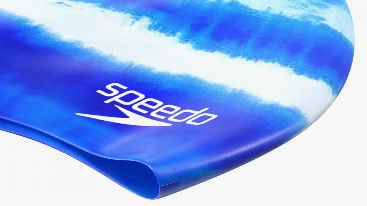 Speedo Waterproof Bathing Cap Blue 3D model