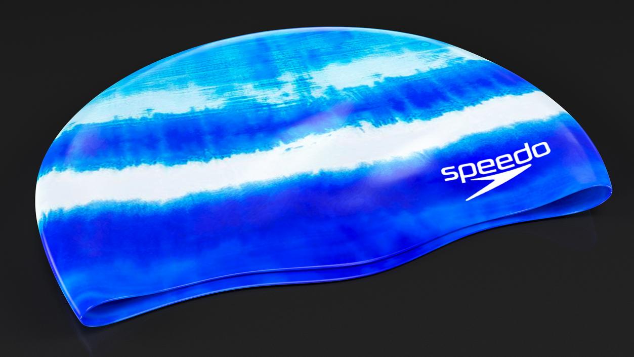 Speedo Waterproof Bathing Cap Blue 3D model