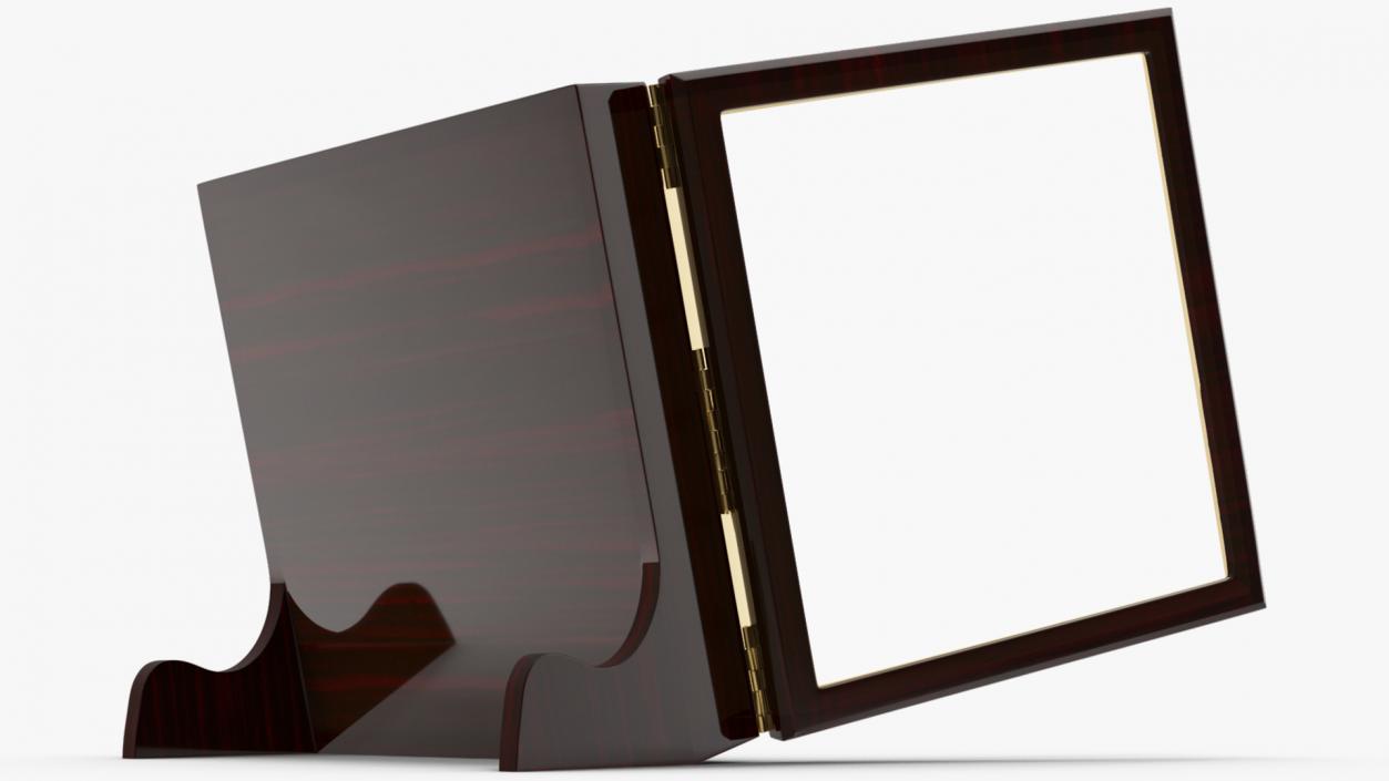 3D Opened Ebony Glasses Stand