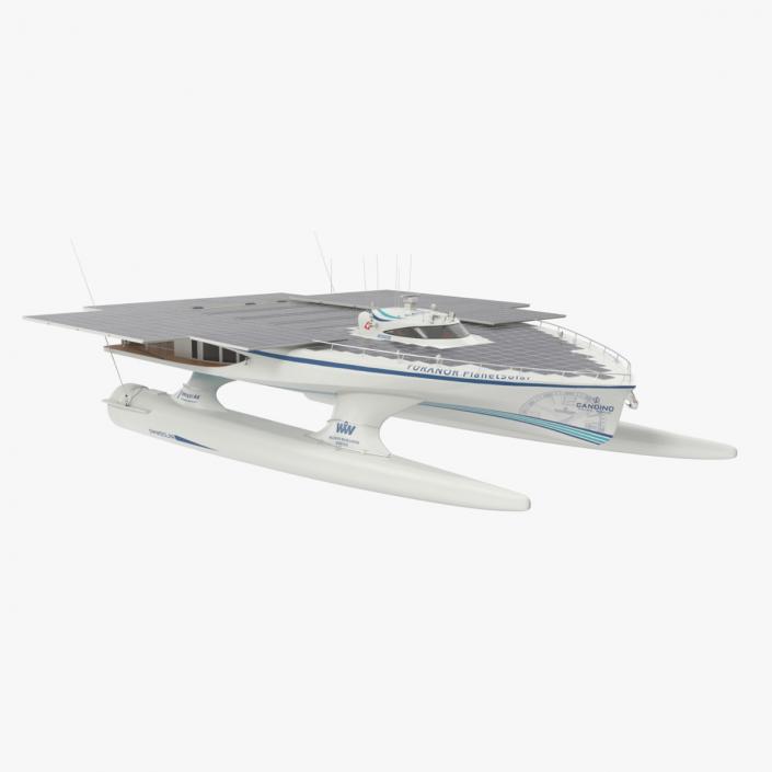 Electric Yacht PlanetSolar Rigged for Cinema 4D 3D